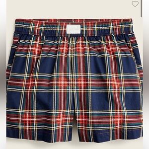 NWT J crew Cotton poplin boxer short in Stewart tartan